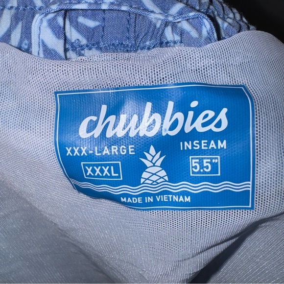 Chubbies Thigh-Napples Pineapple Classic Swim Trunk Short 5.5" Inseam XXXL - Picture 6 of 6